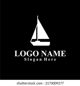 Ship-themed vector logo suitable for marine companies