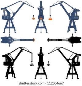 Shipyard Crane Vector 04