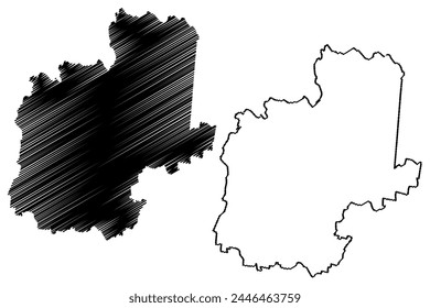 Shire of Baw Baw (Commonwealth of Australia, Victoria state, Vic) map vector illustration, scribble sketch Baw Baw Shire Council map