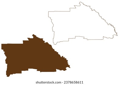 Shire of Gannawarra (Commonwealth of Australia, Victoria state, Vic) map vector illustration, scribble sketch Gannawarra Shire Council map