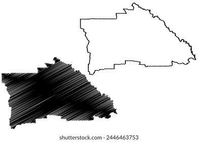 Shire of Gannawarra (Commonwealth of Australia, Victoria state, Vic) map vector illustration, scribble sketch Gannawarra Shire Council map