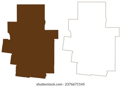 Shire of Hindmarsh (Commonwealth of Australia, Victoria state, Vic) map vector illustration, scribble sketch Hindmarsh Shire Council map