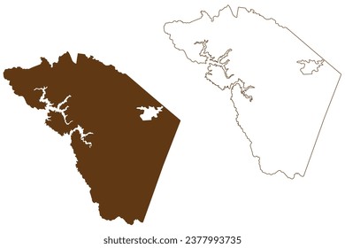 Shire of Mansfield (Commonwealth of Australia, Victoria state, Vic) map vector illustration, scribble sketch Mansfield Shire Council map