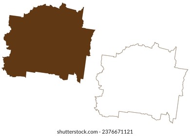 Shire of Moorabool (Commonwealth of Australia, Victoria state, Vic) map vector illustration, scribble sketch Moorabool Shire Council map