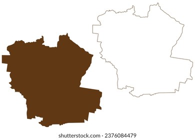 Shire of Southern Grampians (Commonwealth of Australia, Victoria state, Vic) map vector illustration, scribble sketch Southern Grampians map