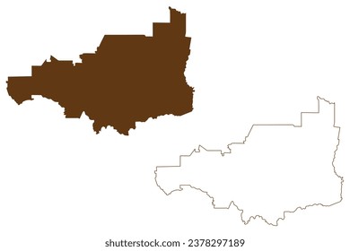 Shire of Strathbogie (Commonwealth of Australia, Victoria state, Vic) map vector illustration, scribble sketch Strathbogie Shire Council map