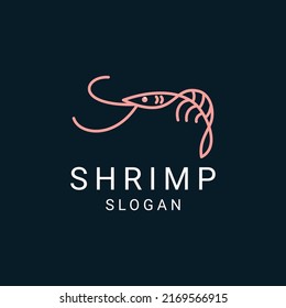 Shirmp logo design icon template