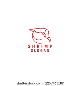 Shirmp logo design icon template