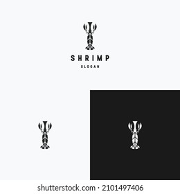 Shirmp logo icon flat design template