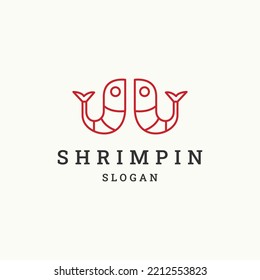 Shirmpin logo icon design template 
