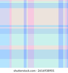 Shirt background texture check, template tartan vector textile. Customer seamless fabric pattern plaid in light and blue colors palette.