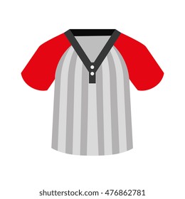 shirt baseball icon isolated