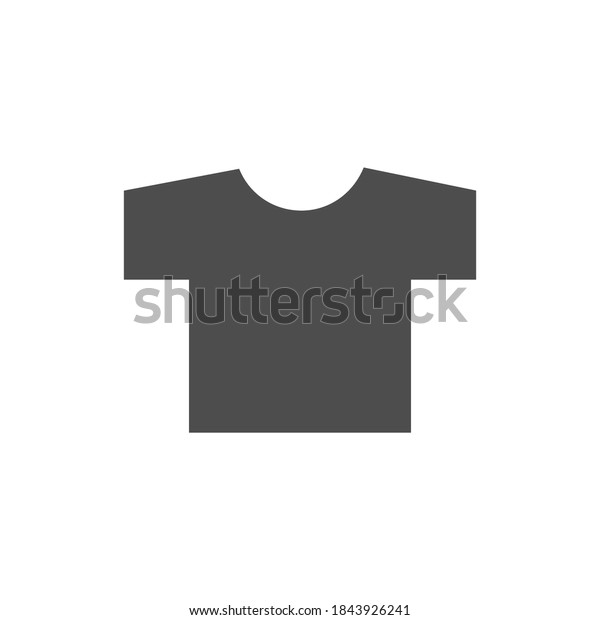 Shirt Black Icon Tshirt Silhouette Vector Stock Vector (Royalty Free ...