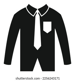 Shirt bow tie icon simple vector. Fashion suit. College male