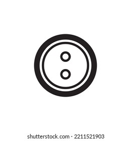 Shirt Button Icon Vector Illustration Flat Design Trendy