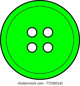 Shirt button lime green