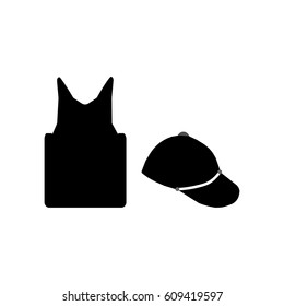 Shirt and cap icon