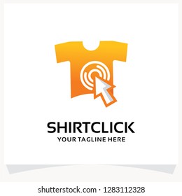 Shirt Click Logo Design Template Inspiration