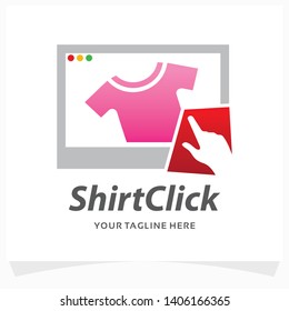 Shirt Click Logo Design Template