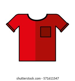 shirt clothes isolated icon vector illustration design