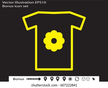 shirt, clothing, icon, vector illustration eps10