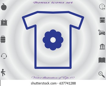 shirt, clothing, icon, vector illustration eps10