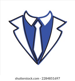 collarín de camisa para el diseño del logo del vector del niño