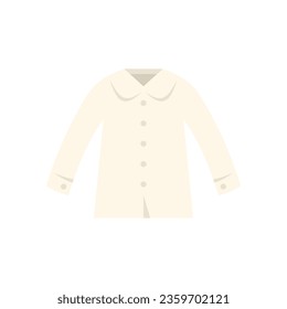 Shirt college icon flat vector. Fashion suit. Asian code isolated