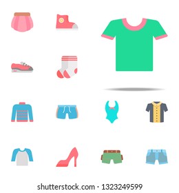 Shirt color icon. Clothes icons universal set for web and mobile