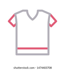 shirt colour line vector icon