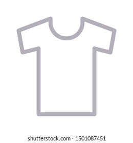 shirt colour line vector icon