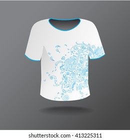 Shirt Design with a pattern doodle