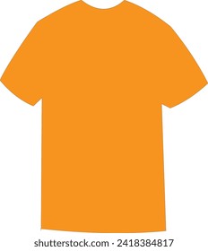 Shirt design and people concept - close up of blank Yellow tshirt front and rear isolated. Mock up template for design print