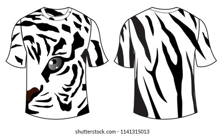 Shirt design tiger