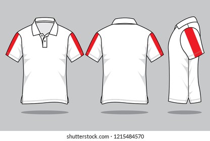  Shirt Design Vector (White/Red)