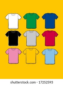 shirt design in vectors