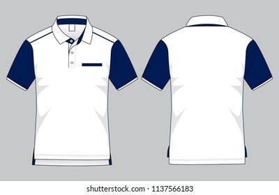 Shirt Design (White / Navy)