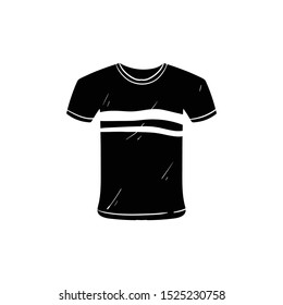 shirt doodle icon vector flat black