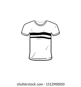 shirt doodle icon vector doodle hand drawing 