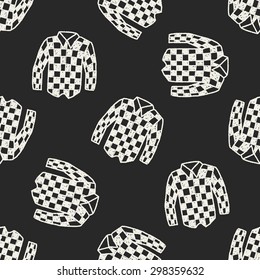 shirt doodle seamless pattern background