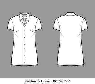 Download White Short Sleeve Shirt Mockup High Res Stock Images Shutterstock