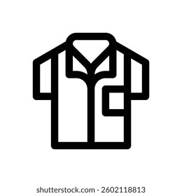 Shirt. Editable stroke vector icon.