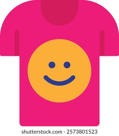 Shirt Fashion Cloth Icon Vector Flat Illustration