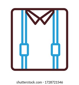 shirt fashion line style icon vector illustration design