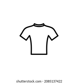 Shirt, Fashion, Polo, Clothes, Clothing Line Icon, Vector, Illustration, Logo Template. Suitable For Many Purposes.
