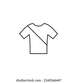 Shirt, Fashion, Polo, Clothes Thin Line Icon Vector Illustration Logo Template. Suitable For Many Purposes.