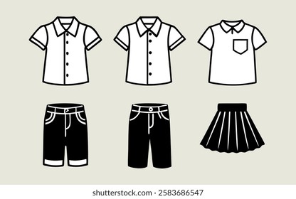 Shirt fashion set design for decoration
