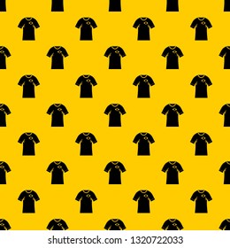 Shirt with the flag of Brazil sign pattern seamless vector repeat geometric yellow for any design