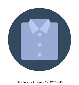 Shirt flat icon. You can be used shirt icon for several purposes like: websites, UI, UX, print templates, presentation templates, promotional materials, info-graphics, web and mobile phone apps.