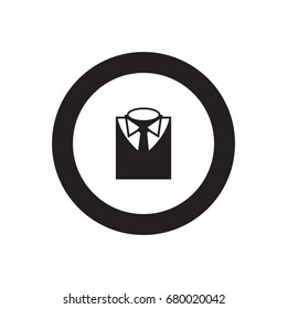 Shirt folded vector icon